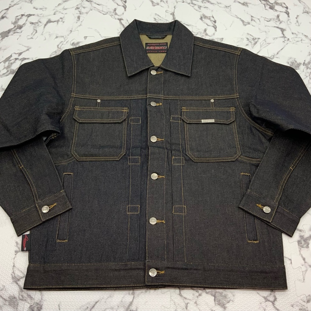 Men's Davoucci Black | Wheat Casual Denim Jacket